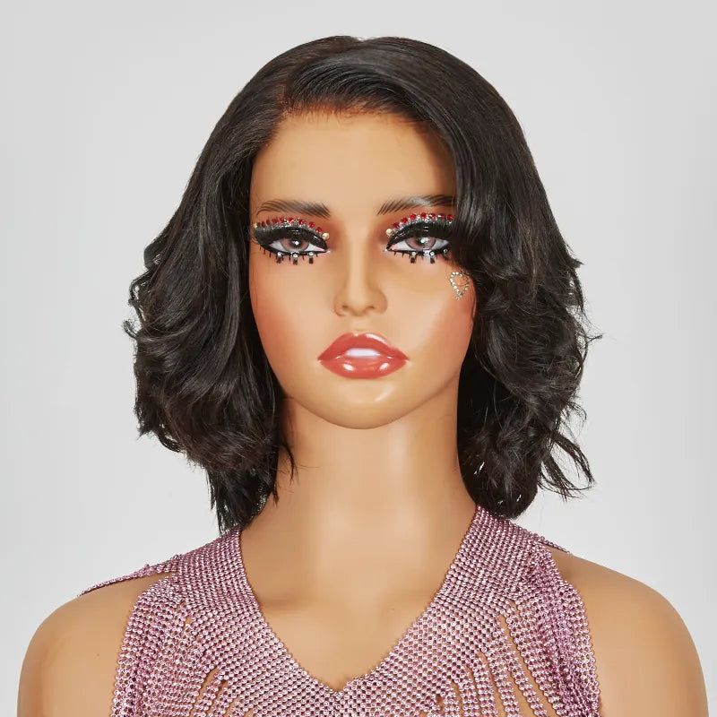 7x5 13x4 Glueless Hair Stylist Special Design Bob Wavy Wig