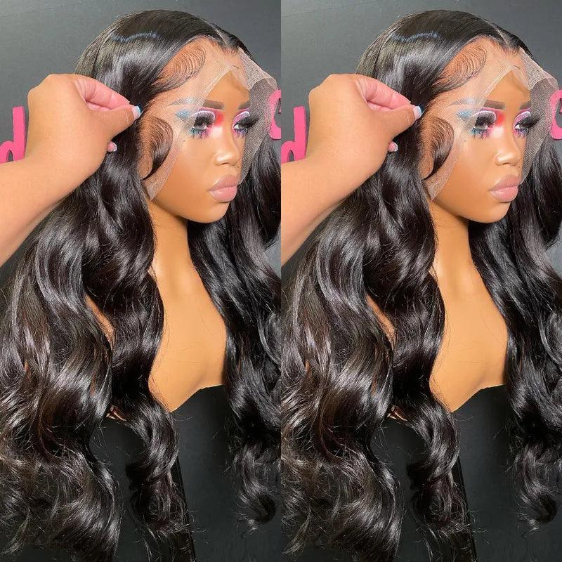 13x4 13x6 Transparent Lace Frontal Wig Body Wave Virgin Human Hair - SHINE HAIR WIG