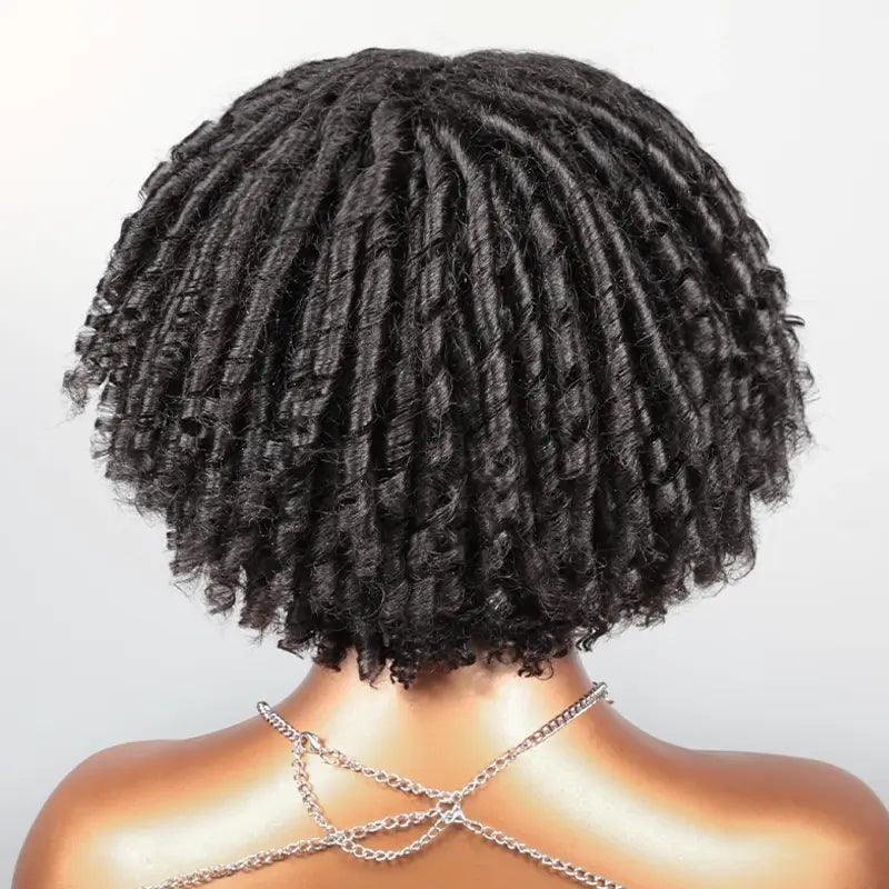 13x4 T Part Juicy Coils Lace Frontal Curly Short Bob Wig Human Hair - SHINE HAIR WIG