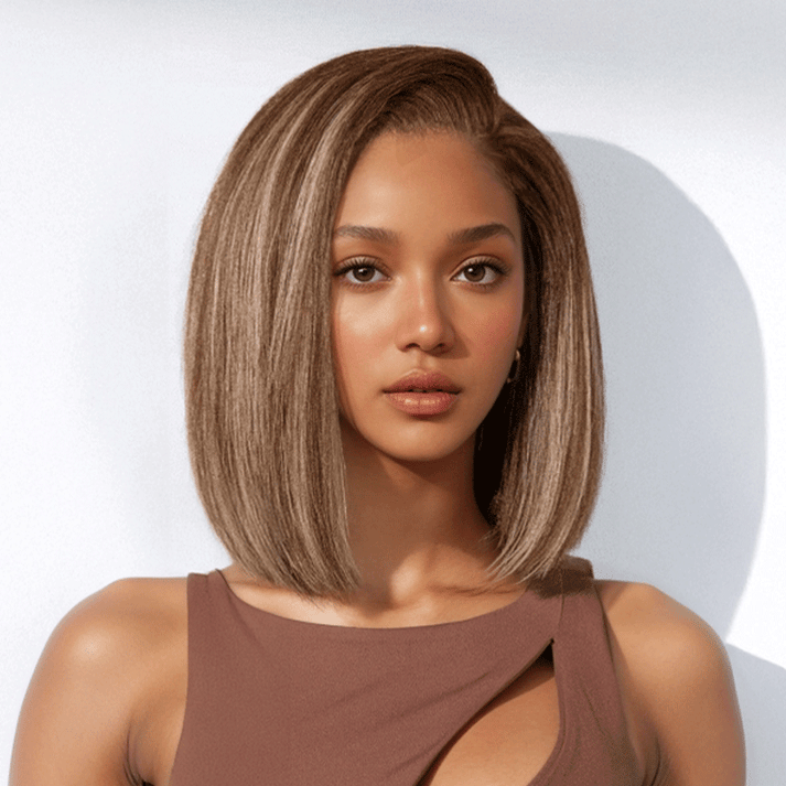 Trendy 7x4 Glueless Highlight Pre-Plucked Adjustable Wig