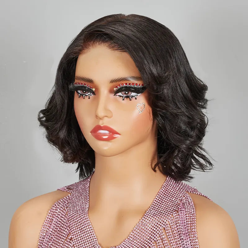 7x5 13x4 Glueless Hair Stylist Special Design Bob Wavy Wig