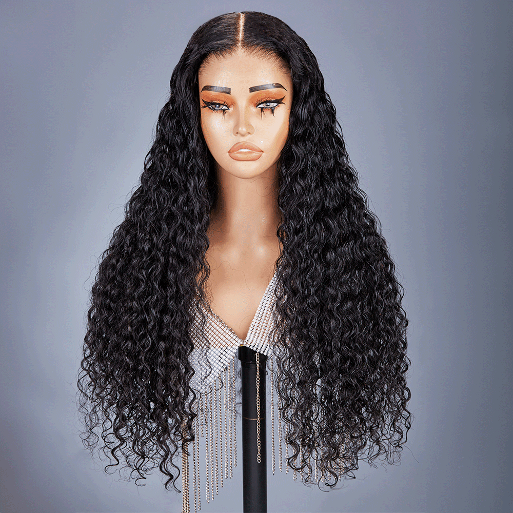 7x5 Glueless Updated Bleached Knots Wear Go Curly Human Hair Wig
