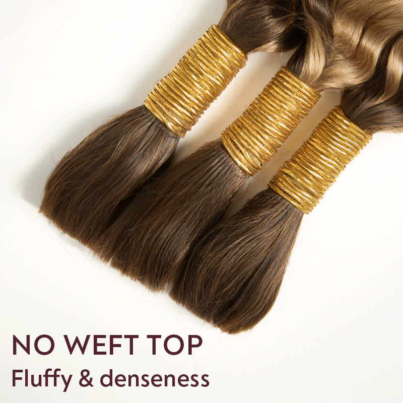 Extension Bulk Hair For Bohemian Braiding