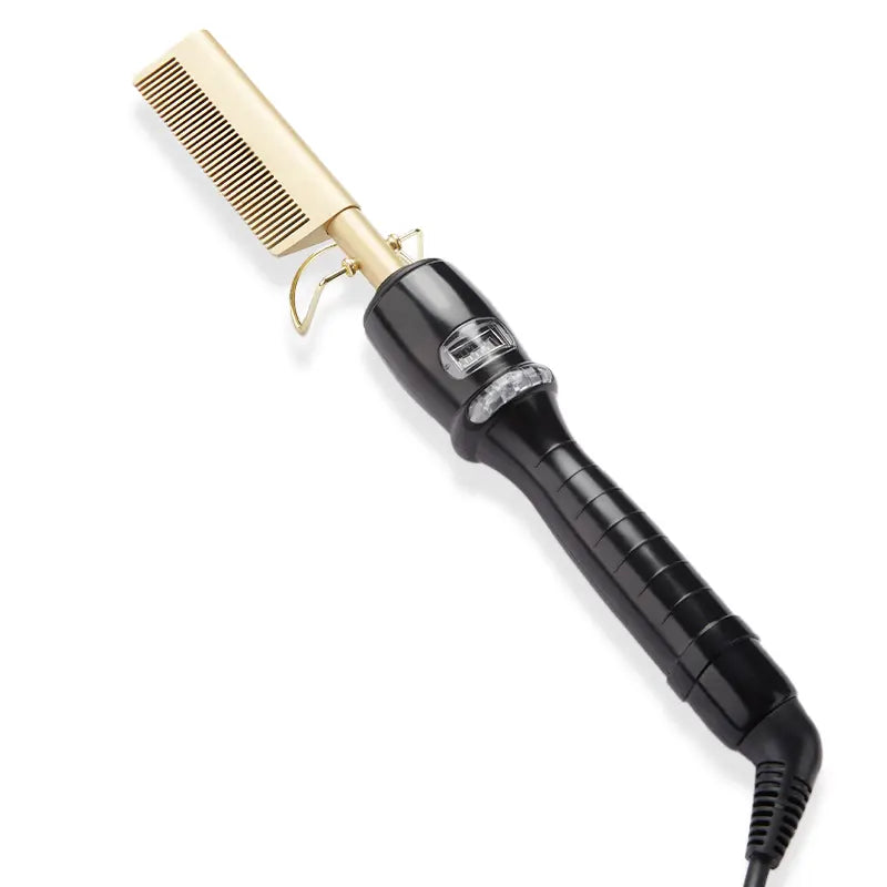 SHINE Adjustable Temperature Electric Hair Straightener Comb 30s Fast Heating