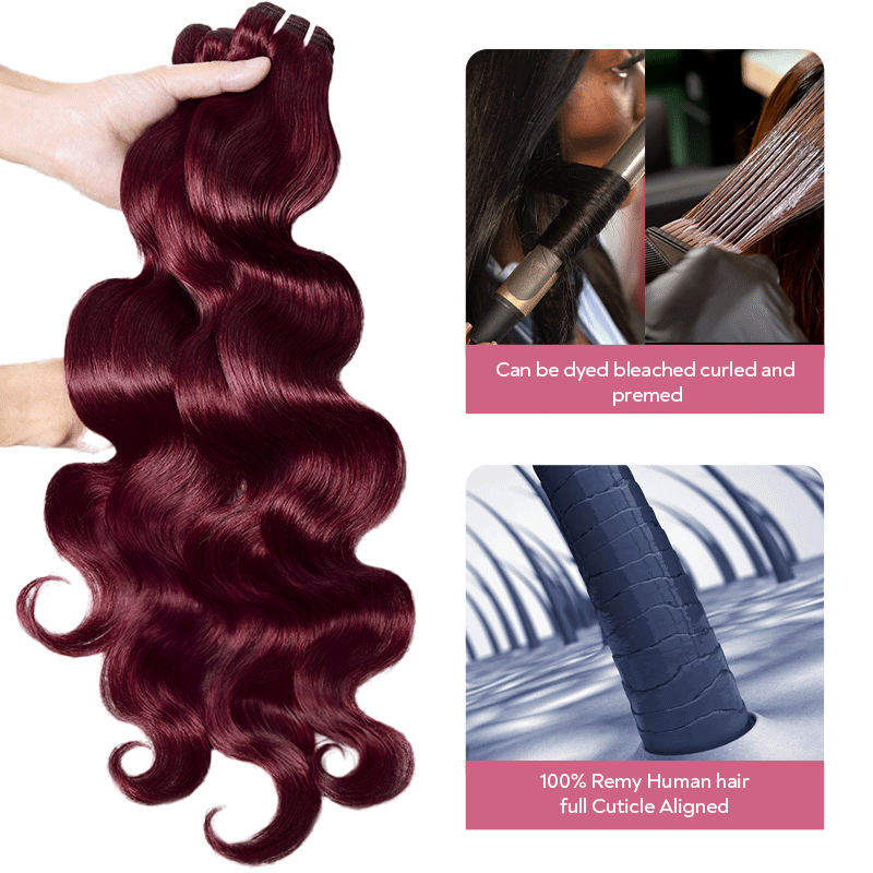 Water Wave Virgin Human Hair Extension Bundle Deal Hair Weave With Frontal