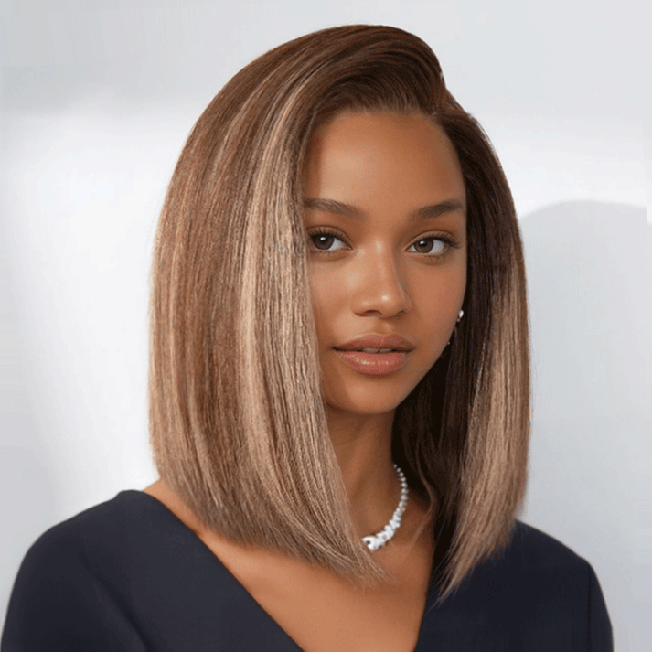 Trendy 7x4 Glueless Highlight Pre-Plucked Adjustable Wig