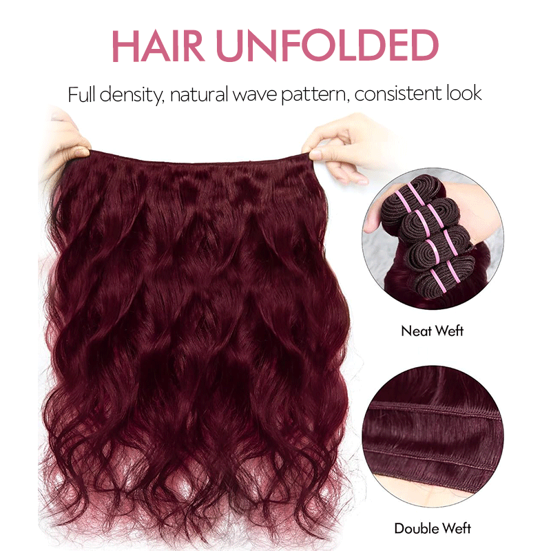 Water Wave Virgin Human Hair Extension Bundle Deal Hair Weave With Frontal