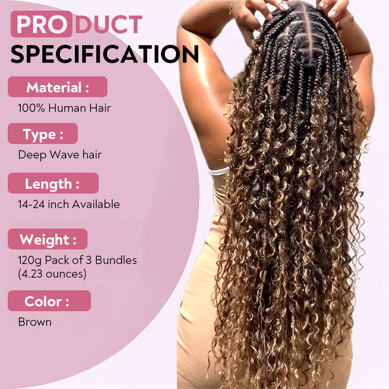 Extension Bulk Hair For Bohemian Braiding