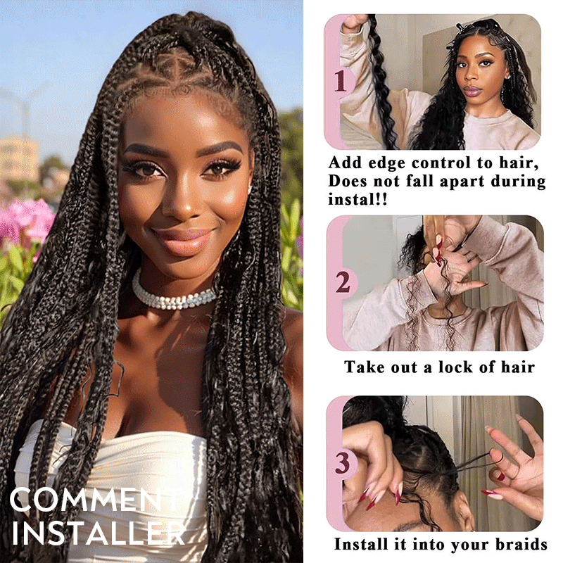 Extension Bulk Hair For Bohemian Braiding Deep Curly Human Hair