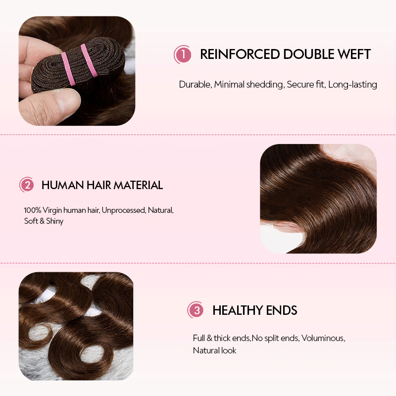 Water Wave Virgin Human Hair Extension Bundle Deal Hair Weave With Frontal