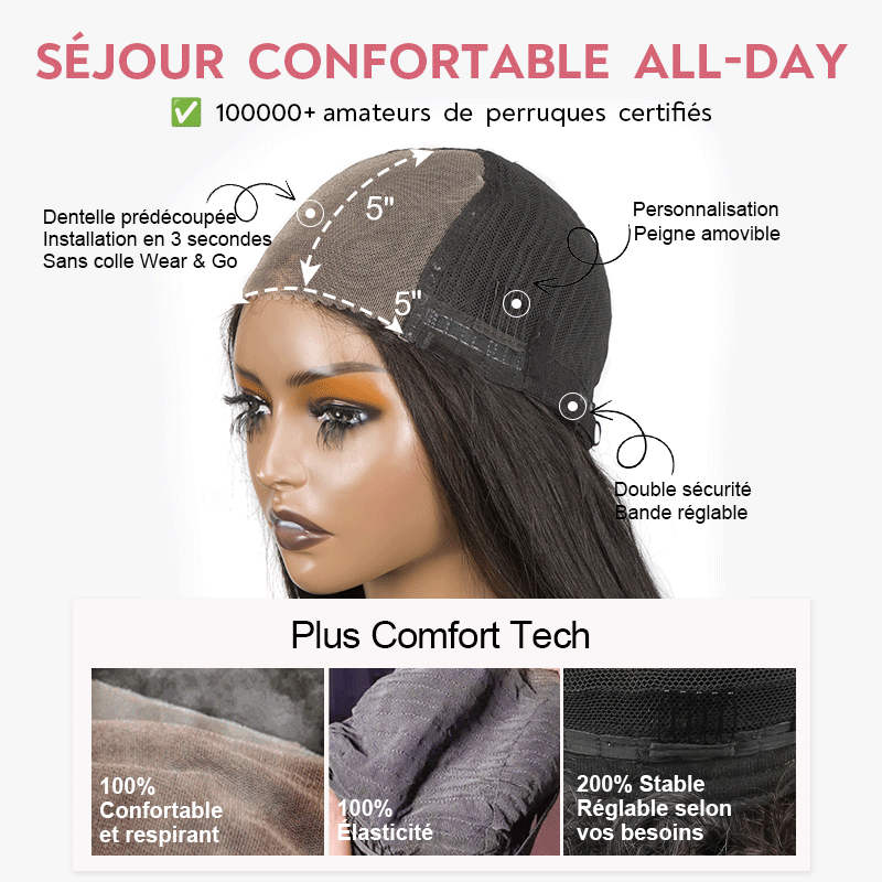 Silky 5x5 Glueless Ombre Brown Color Straight Wig 250% Density