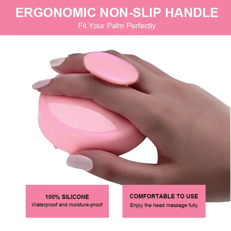 SHINE Scalp Massage Brush Scrubbers For Shampooing And Hair Regrowth