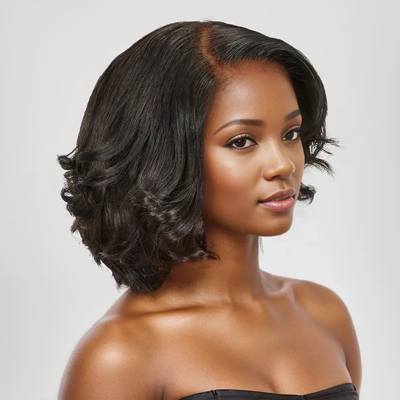 7x5 13x4 Glueless Hair Stylist Special Design Bob Wavy Wig