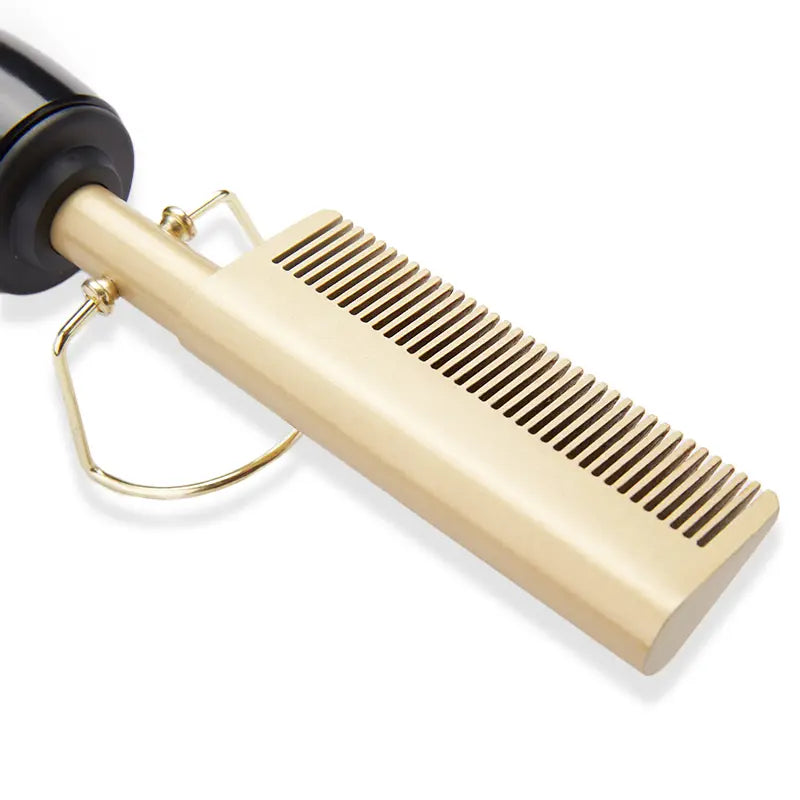 SHINE Adjustable Temperature Electric Hair Straightener Comb 30s Fast Heating