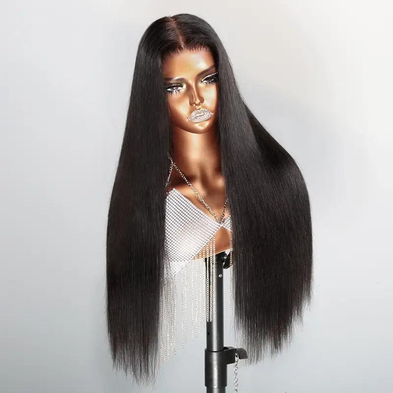 7x5 13x4 Glueless Pre-plucked Wear Go Straight Human Hair Frontal Wig - SHINE HAIR WIG