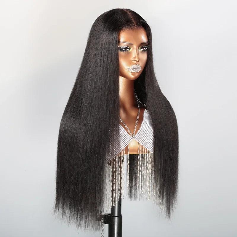 7x5 13x4 Glueless Pre-plucked Wear Go Straight Human Hair Frontal Wig - SHINE HAIR WIG