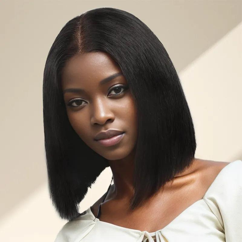 7x5 Glueless Bob Wig Wear Go Straight Human Hair - SHINE HAIR WIG