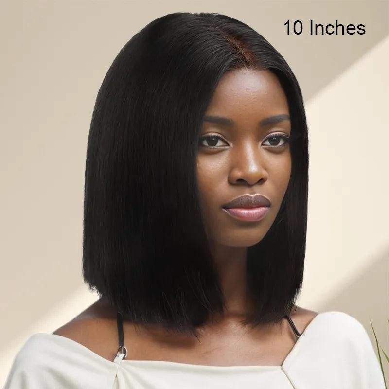7x5 Glueless Bob Wig Wear Go Straight Human Hair - SHINE HAIR WIG