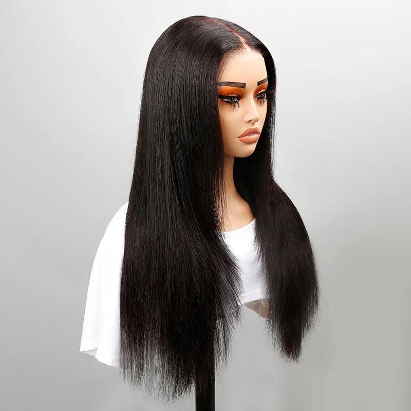 7x5 Trendy Layered Cut Pre-plucked Glueless Lace Frontal Straight Wig - SHINE HAIR WIG