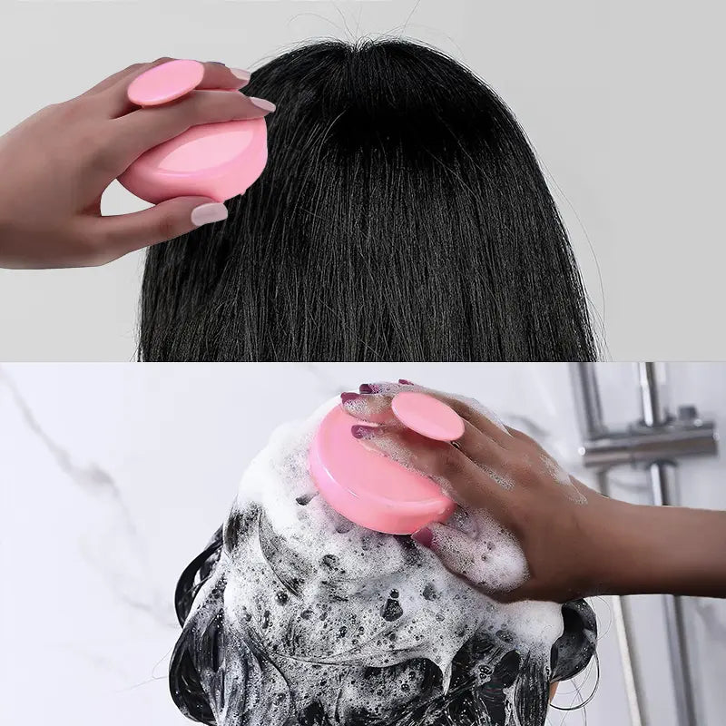SHINE Scalp Massage Brush Scrubbers For Shampooing And Hair Regrowth