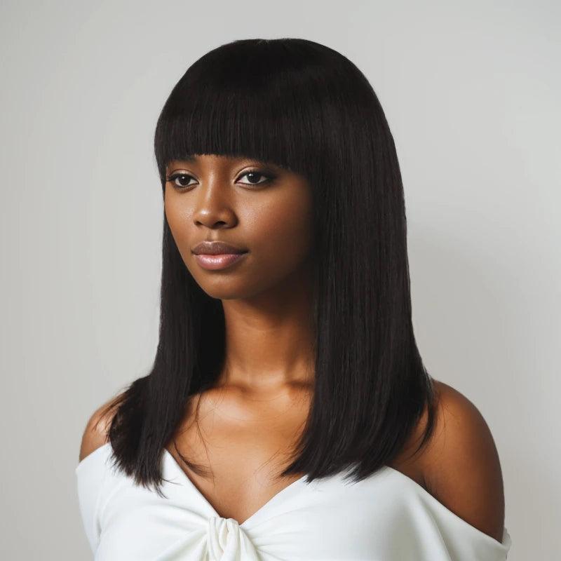 Classic Glueless Bob Straight Wig Wear Go Human Hair - SHINE HAIR WIG