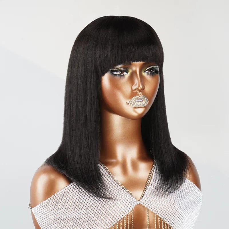 Classic Glueless Bob Straight Wig Wear Go Human Hair - SHINE HAIR WIG