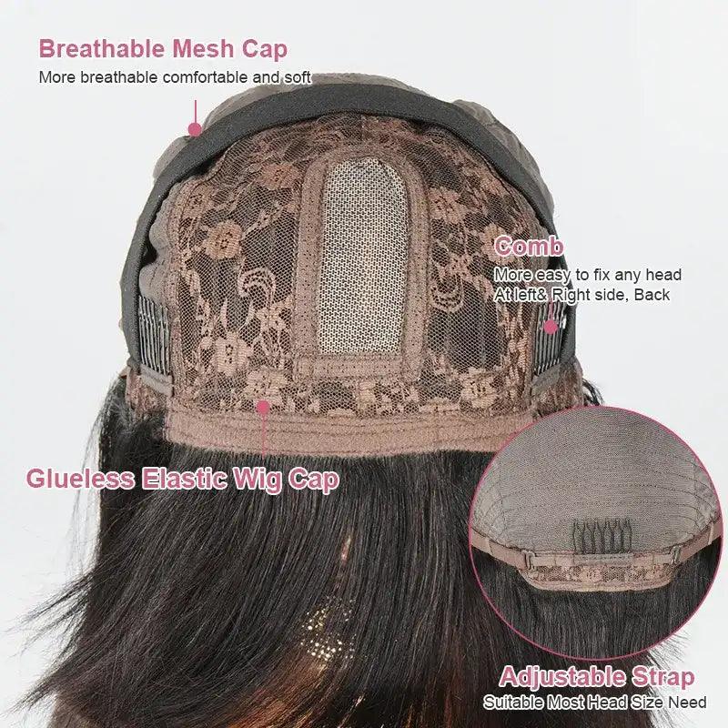 Classic Glueless Bob Straight Wig Wear Go Human Hair - SHINE HAIR WIG