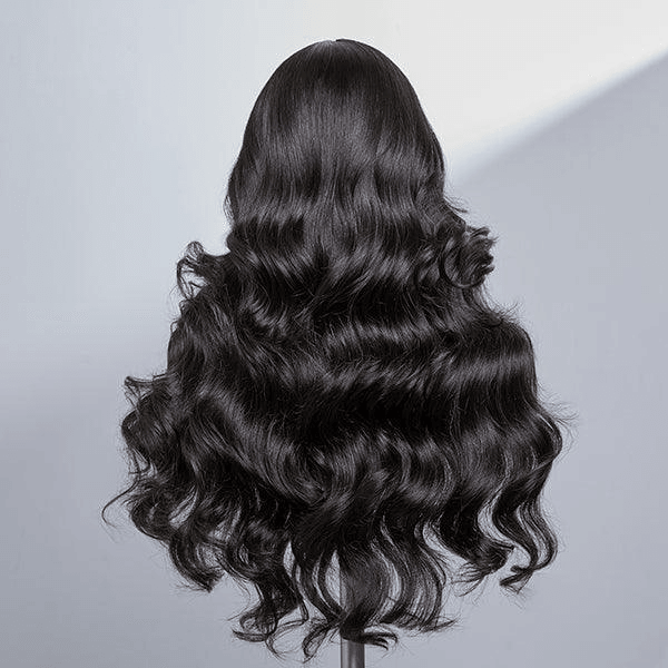 360 Lace Frontal Wig Brazilian Body Wave Invisible Flexi-Fit Drawstring Cap Virgin Human Hair