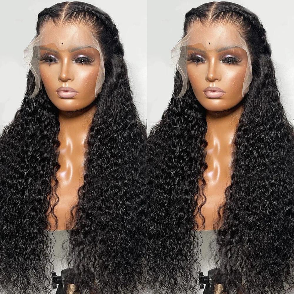 13*6*1 T Part Lace Wig Brazilian Curly Wave Human Hair Wigs High Density - SHINE HAIR WIG
