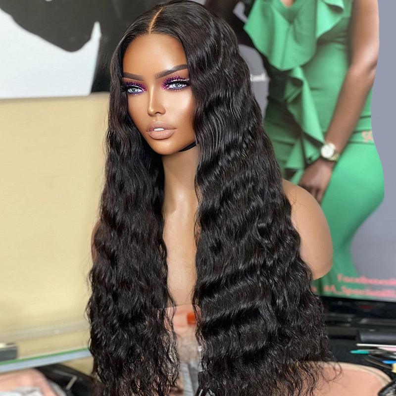 13x4 13x6 Brazilian Water Wave Lace Front Human Hair Wigs Pre Plucked Hairline - SHINE HAIR WIG