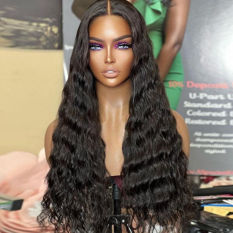 13x4 13x6 Brazilian Water Wave Lace Front Human Hair Wigs Pre Plucked Hairline - SHINE HAIR WIG