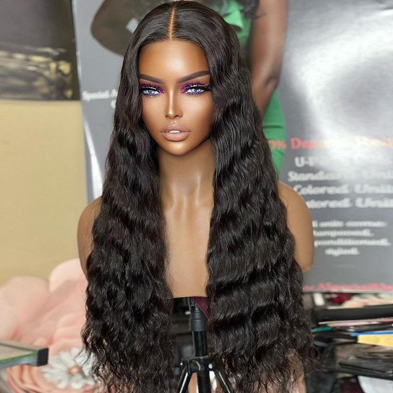 13x4 13x6 Brazilian Water Wave Lace Front Human Hair Wigs Pre Plucked Hairline - SHINE HAIR WIG