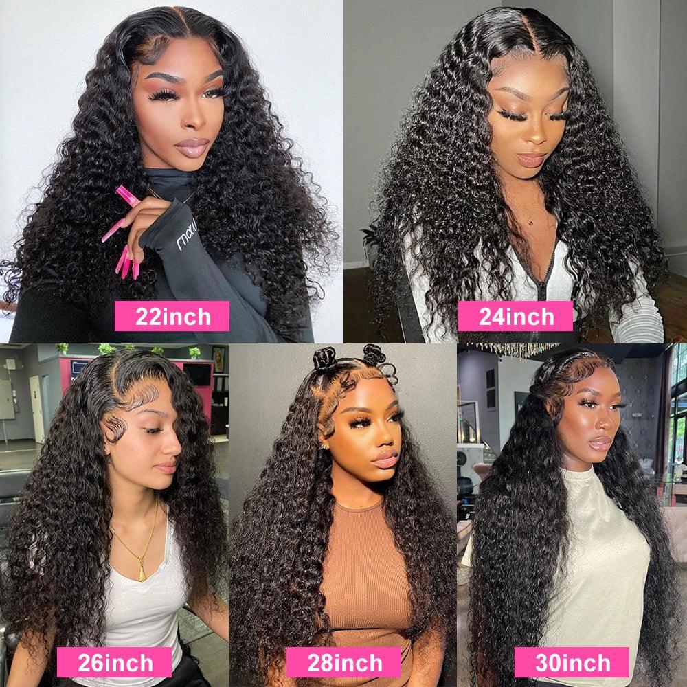 13x4 13x6 Real HD Lace Frontal Wig Curly Wave Virgin Human Hair - SHINE HAIR WIG