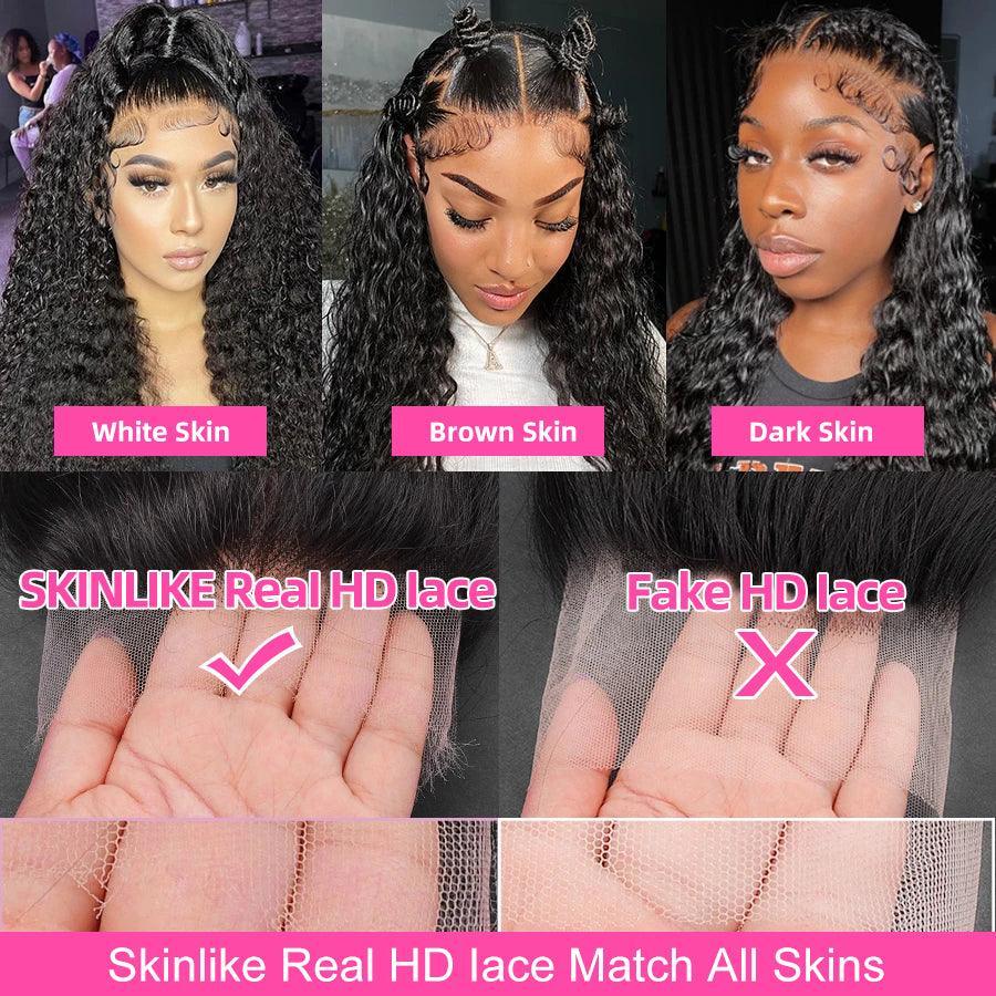 13x4 13x6 Real HD Lace Frontal Wig Curly Wave Virgin Human Hair - SHINE HAIR WIG