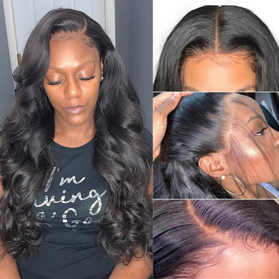 13x4 13x6 Transparent Lace Frontal Wig Body Wave Virgin Human Hair - SHINE HAIR WIG