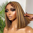 highlight bob wig human hair