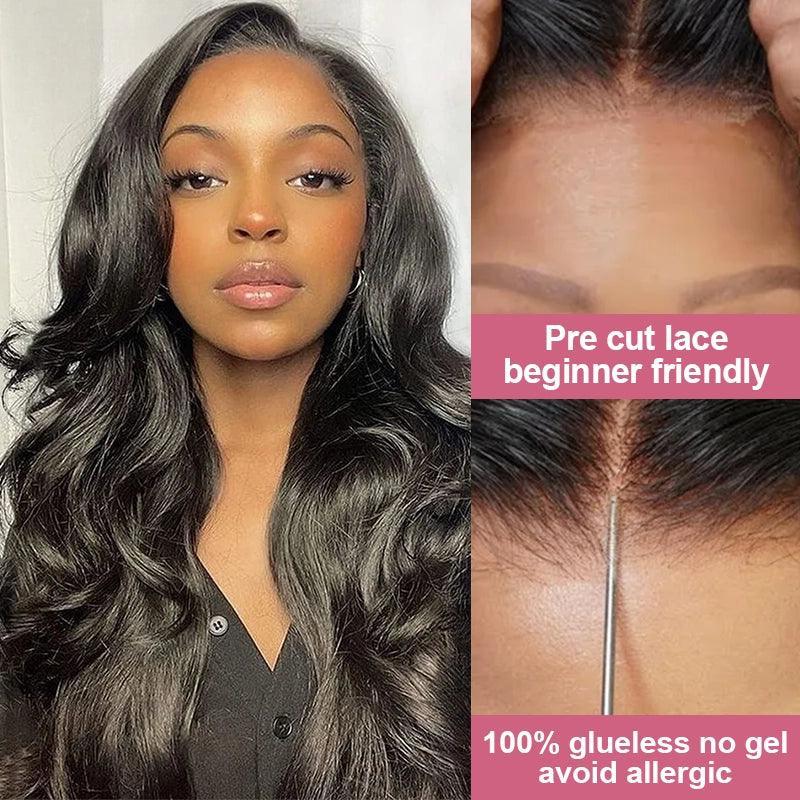 5x5 Glueless Wig Wear Go Brazilian Body Wave Human Hair - SHINE HAIR WIG