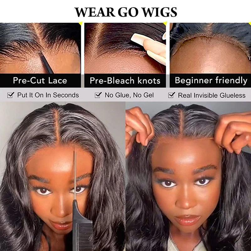 5x5 Glueless Wig Wear Go Brazilian Body Wave Human Hair - SHINE HAIR WIG