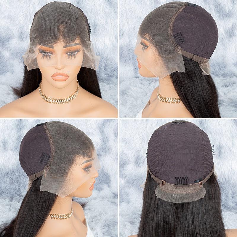 Rich Mocha-13x6 Lace Front Raw Virgin Human Hair Wigs European Straight - SHINE HAIR WIG