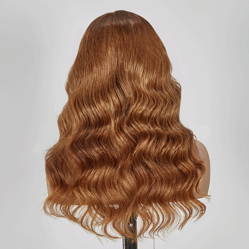 7x5 13x4 Glueless Honey Brown Color Body Wave Frontal Wig