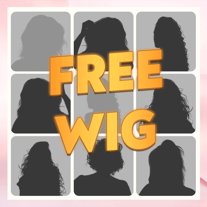 Free 𝑭𝑹𝑬𝑬 Human Hair Wig Free Random（For Specific Series）
