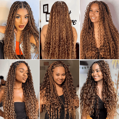 Extension Bulk Hair For Bohemian Braiding 