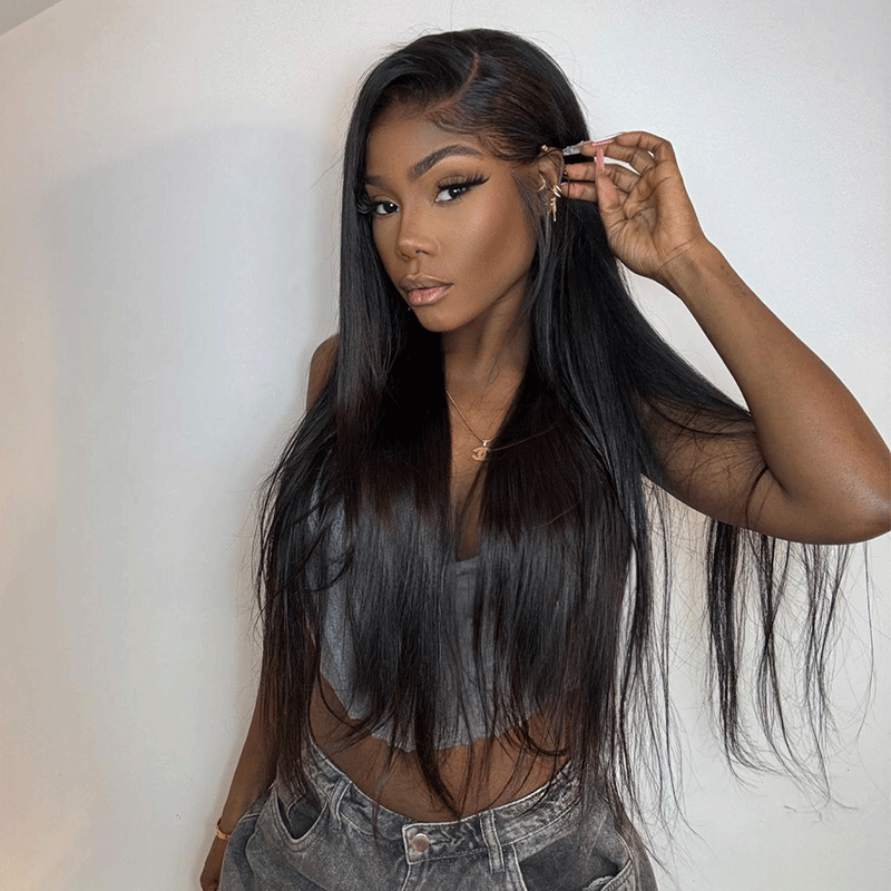 shine hair human hair wig glueless wear go