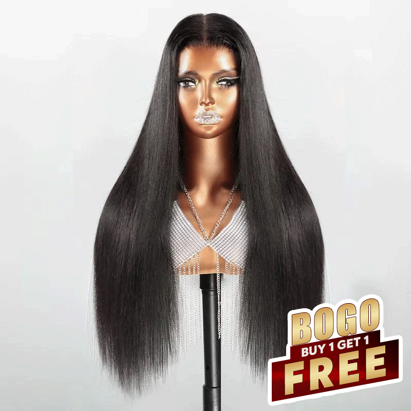 𝐁𝐮𝐲 𝟏 𝐆𝐞𝐭 𝟏 𝐅𝐫𝐞𝐞💥9x6 Glueless Pre-plucked Wear Go Straight Human Hair Frontal Wig