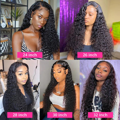 13x4 13x6 Brazilian Kinky Curly Transparent Lace Frontal Human Hair Wigs Preplucked - SHINE HAIR WIG