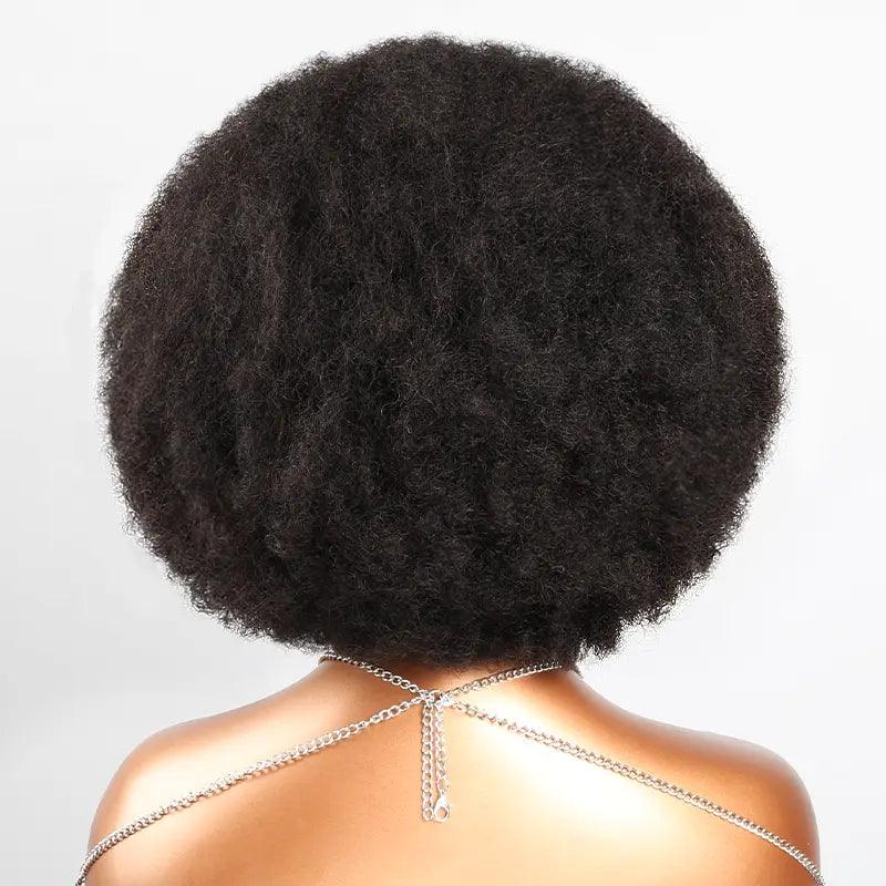 13x4 Super Afro Kinky Curly Bob Wig Lace Frontal Wig - SHINE HAIR WIG