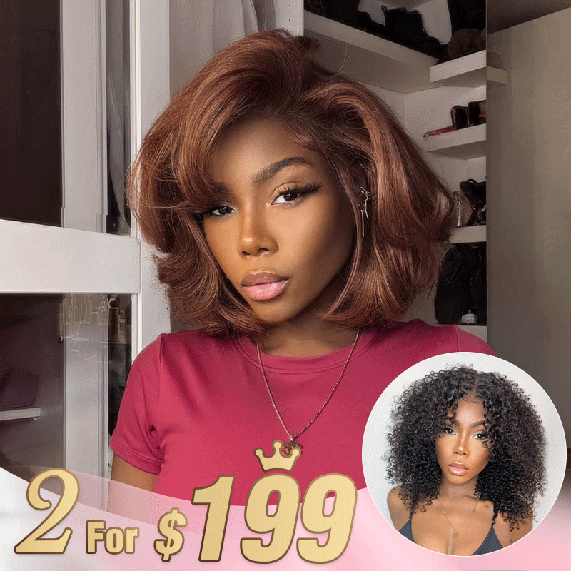 2 𝑭𝑶𝑹 €199🔥Beginners Friendly Glueless Pre-plucked Wig Virgin Human Hair