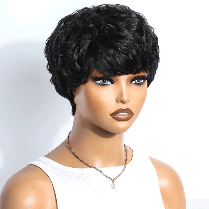 2 𝑭𝑶𝑹 $49🔥Glueless Easy-Wear Chic Effortless Curly+Glueless Pixie Short Wig