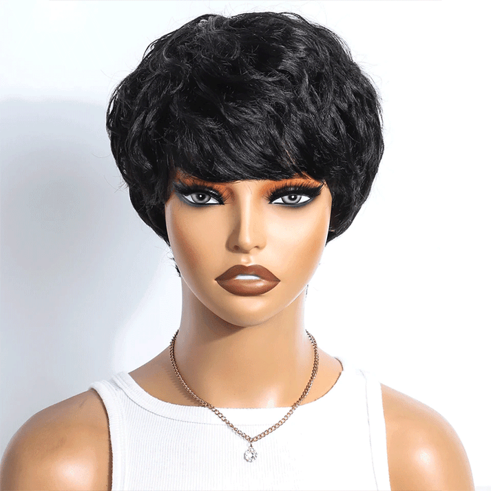 2 𝑭𝑶𝑹 $49🔥Glueless Easy-Wear Chic Effortless Curly+Glueless Pixie Short Wig