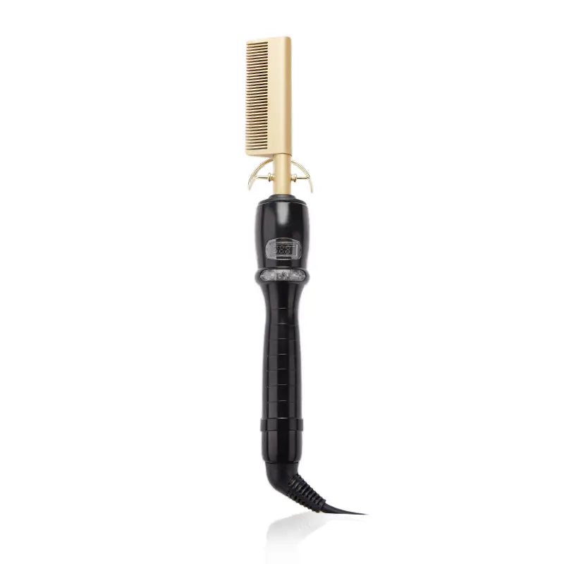 SHINE Adjustable Temperature Electric Hair Straightener Comb 30s Fast Heating